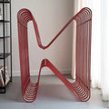 Nordic Luxury Metal Side Table with Bookshelf