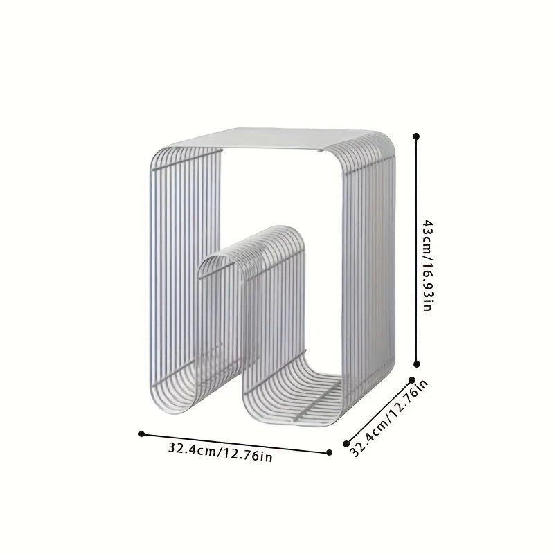 Modern Geometric Metal Bookshelf